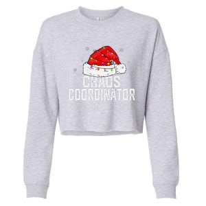 Chaos Coordinator Christmas Funny Family Matching Group Xmas Cropped Pullover Crew