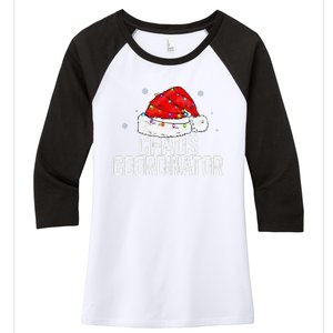 Chaos Coordinator Christmas Funny Family Matching Group Xmas Women's Tri-Blend 3/4-Sleeve Raglan Shirt