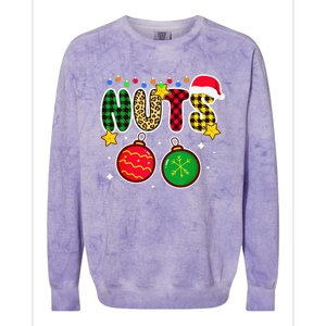 Couples Christmas Chestnuts Matching Chest And Nuts Colorblast Crewneck Sweatshirt