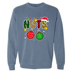 Couples Christmas Chestnuts Matching Chest And Nuts Garment-Dyed Sweatshirt