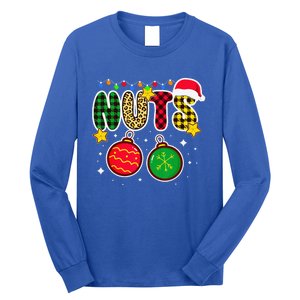 Couples Christmas Chestnuts Matching Chest And Nuts Long Sleeve Shirt