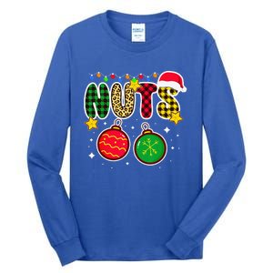 Couples Christmas Chestnuts Matching Chest And Nuts Tall Long Sleeve T-Shirt