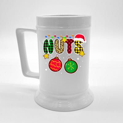 Couples Christmas Chestnuts Matching Chest And Nuts Beer Stein