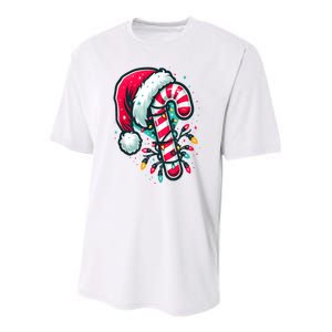 Candy Cane Crew Christmas Lights Family Matching Xmas Youth Performance Sprint T-Shirt