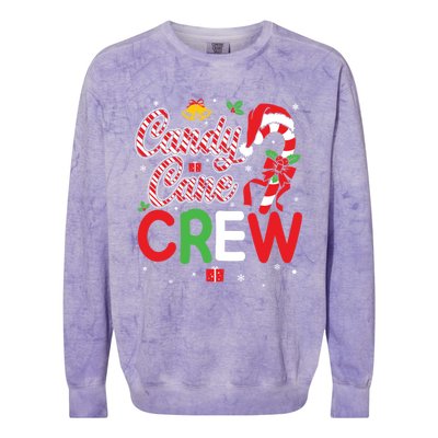 Candy Cane Crew Funny Christmas Holiday Cute Gift Colorblast Crewneck Sweatshirt