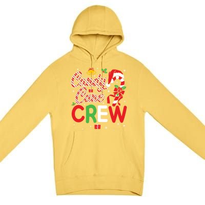 Candy Cane Crew Funny Christmas Holiday Cute Gift Premium Pullover Hoodie