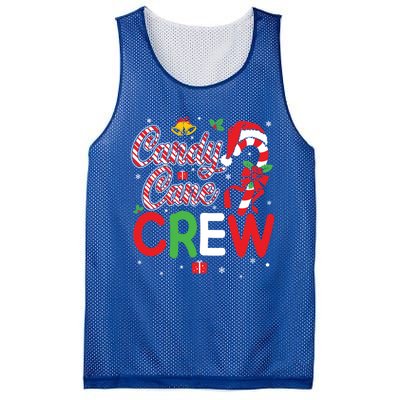 Candy Cane Crew Funny Christmas Holiday Cute Gift Mesh Reversible Basketball Jersey Tank