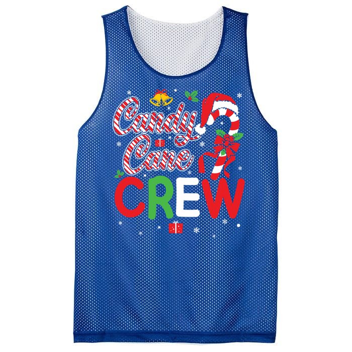 Candy Cane Crew Funny Christmas Holiday Cute Gift Mesh Reversible Basketball Jersey Tank