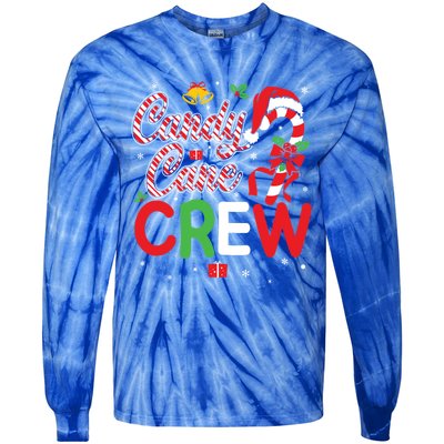 Candy Cane Crew Funny Christmas Holiday Cute Gift Tie-Dye Long Sleeve Shirt