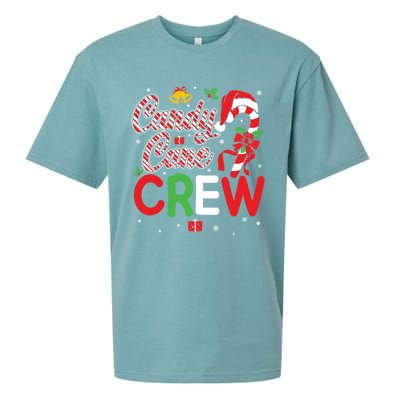 Candy Cane Crew Funny Christmas Holiday Cute Gift Sueded Cloud Jersey T-Shirt