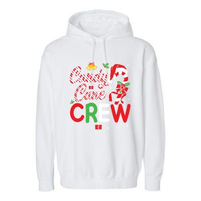 Candy Cane Crew Funny Christmas Holiday Cute Gift Garment-Dyed Fleece Hoodie