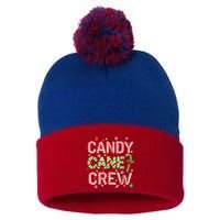 Candy Cane Crew Christmas Candy Love Funny Family Pajama Pom Pom 12in Knit Beanie