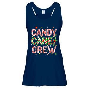 Candy Cane Crew Christmas Candy Love Funny Family Pajama Ladies Essential Flowy Tank