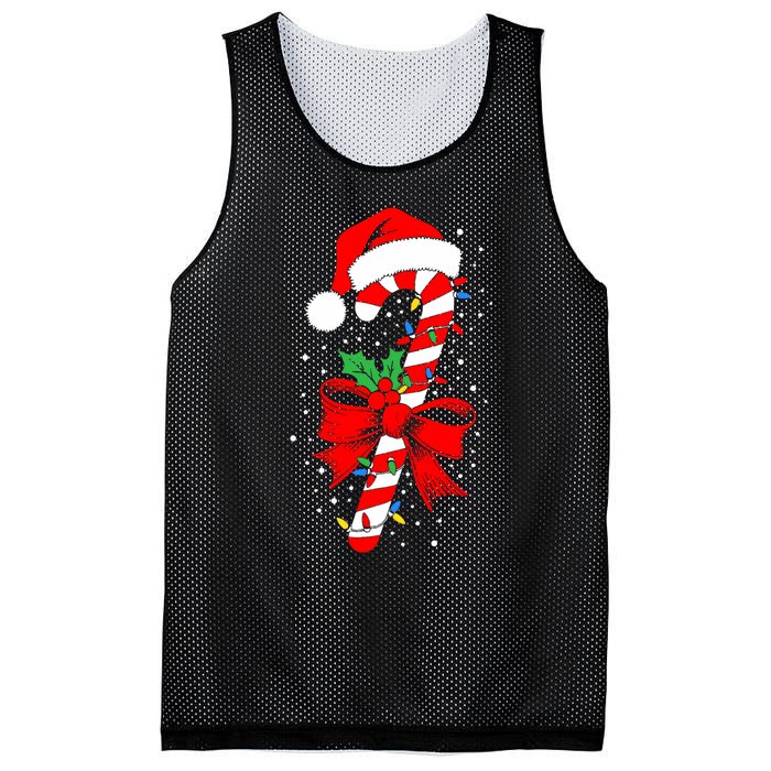 Christmas Candy Cane Boy Girl Women Pajamas Mesh Reversible Basketball Jersey Tank