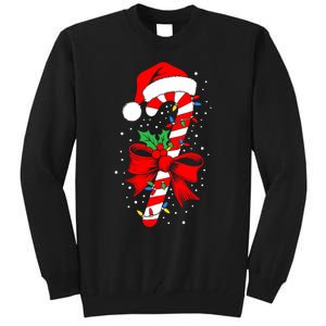 Christmas Candy Cane Boy Girl Women Pajamas Tall Sweatshirt