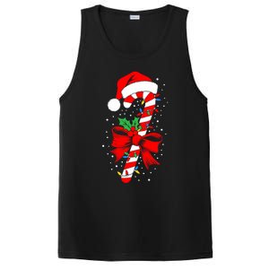 Christmas Candy Cane Boy Girl Women Pajamas PosiCharge Competitor Tank