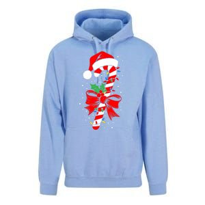 Christmas Candy Cane Boy Girl Women Pajamas Unisex Surf Hoodie