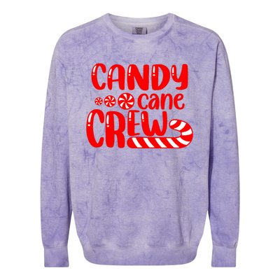 Candy Cane Crew Matching Family Group Candy Lover Pajamas Colorblast Crewneck Sweatshirt