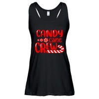 Candy Cane Crew Matching Family Group Candy Lover Pajamas Ladies Essential Flowy Tank