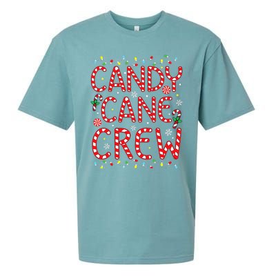 Candy Cane Crew Funny Christmas Candy Cane Lover Xmas Pajama  Sueded Cloud Jersey T-Shirt