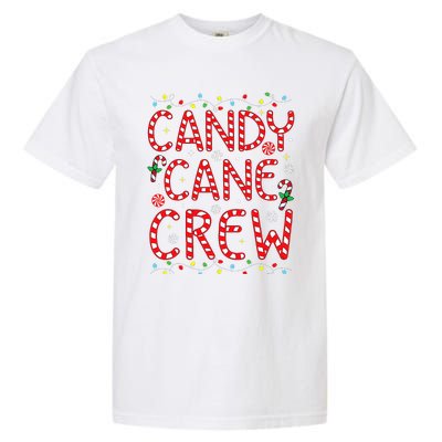 Candy Cane Crew Funny Christmas Candy Cane Lover Xmas Pajama  Garment-Dyed Heavyweight T-Shirt