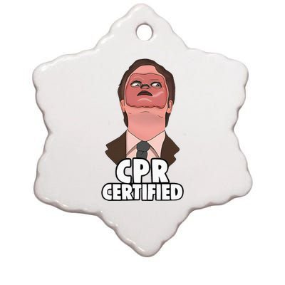 Cpr Certified Ceramic Star Ornament