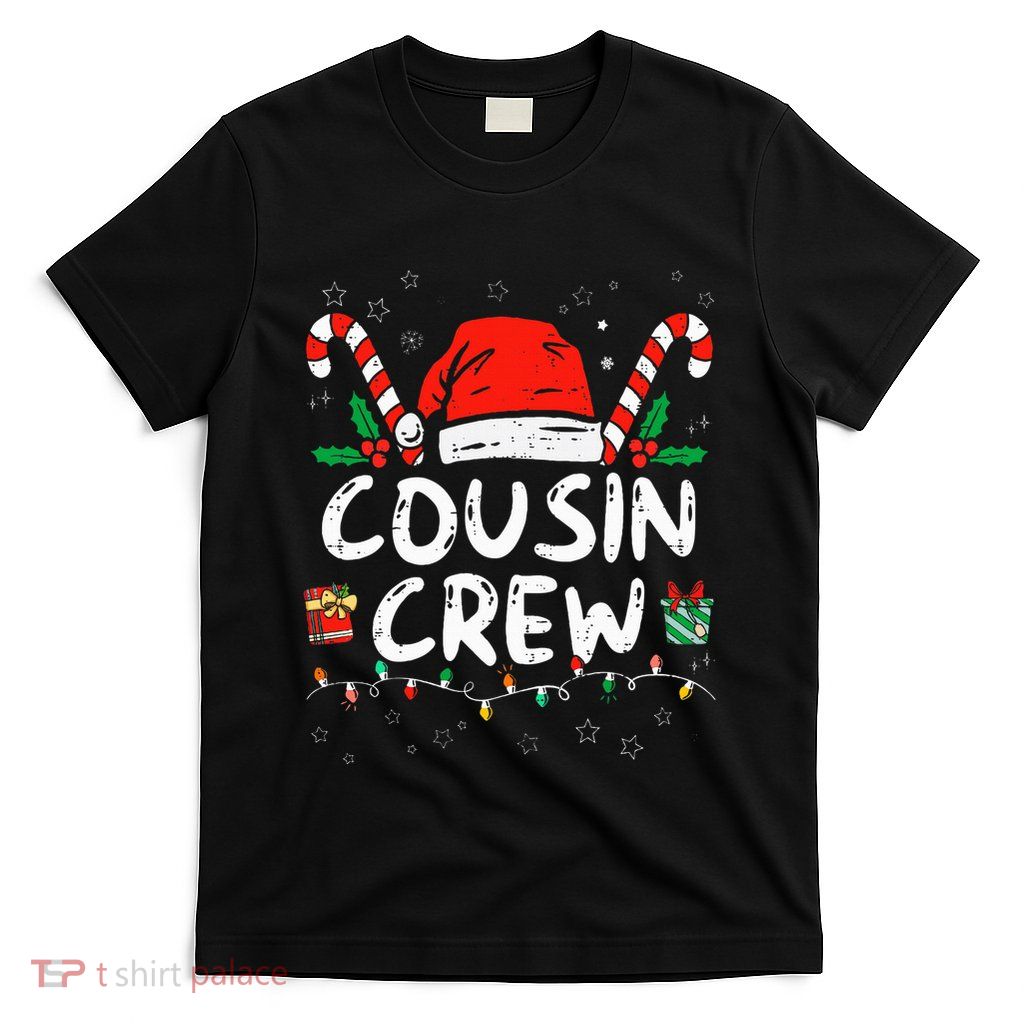 Christmas Cousin Crew Santa Hat Kids T-Shirt