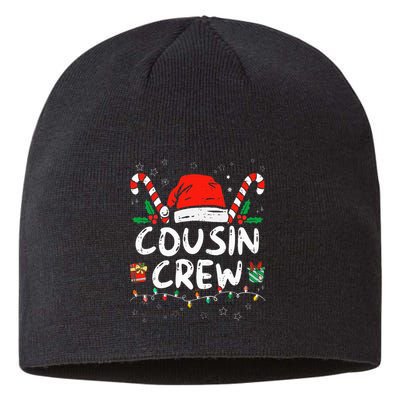 Christmas Cousin Crew Santa Hat Kids Sustainable Beanie