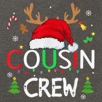 Cousin crew Christmas family Xmas Naughty matching pajamas Cotton Canvas Backpack