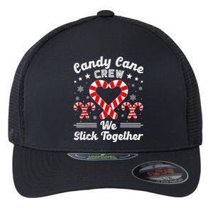 Christmas Candy Cane Heart Crew Family Matching Pajamas Flexfit Unipanel Trucker Cap