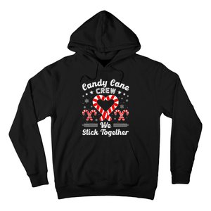 Christmas Candy Cane Heart Crew Family Matching Pajamas Hoodie