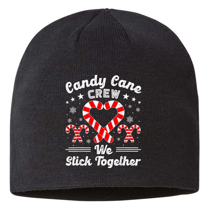 Christmas Candy Cane Heart Crew Family Matching Pajamas Sustainable Beanie