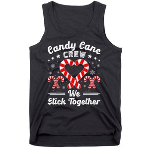 Christmas Candy Cane Heart Crew Family Matching Pajamas Tank Top