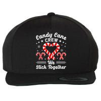 Christmas Candy Cane Heart Crew Family Matching Pajamas Wool Snapback Cap