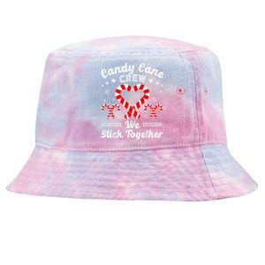 Christmas Candy Cane Heart Crew Family Matching Pajamas Tie-Dyed Bucket Hat