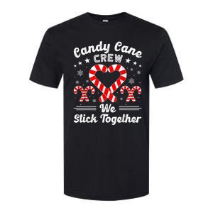 Christmas Candy Cane Heart Crew Family Matching Pajamas Softstyle CVC T-Shirt