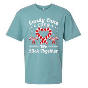 Christmas Candy Cane Heart Crew Family Matching Pajamas Sueded Cloud Jersey T-Shirt