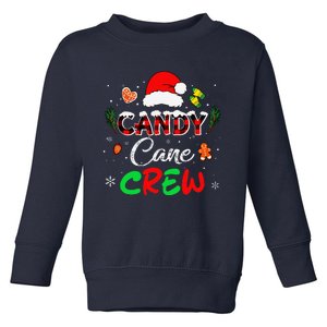 Candy Cane Crew Funny Candy Santa Funny Christmas Toddler Sweatshirt