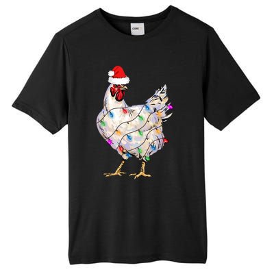 Chicken Christmas Tall Fusion ChromaSoft Performance T-Shirt