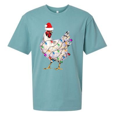 Chicken Christmas Sueded Cloud Jersey T-Shirt