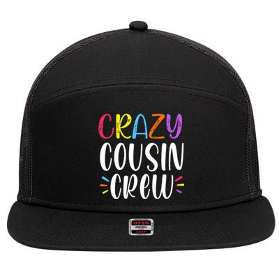 Crazy Cousin Crew Gift 7 Panel Mesh Trucker Snapback Hat