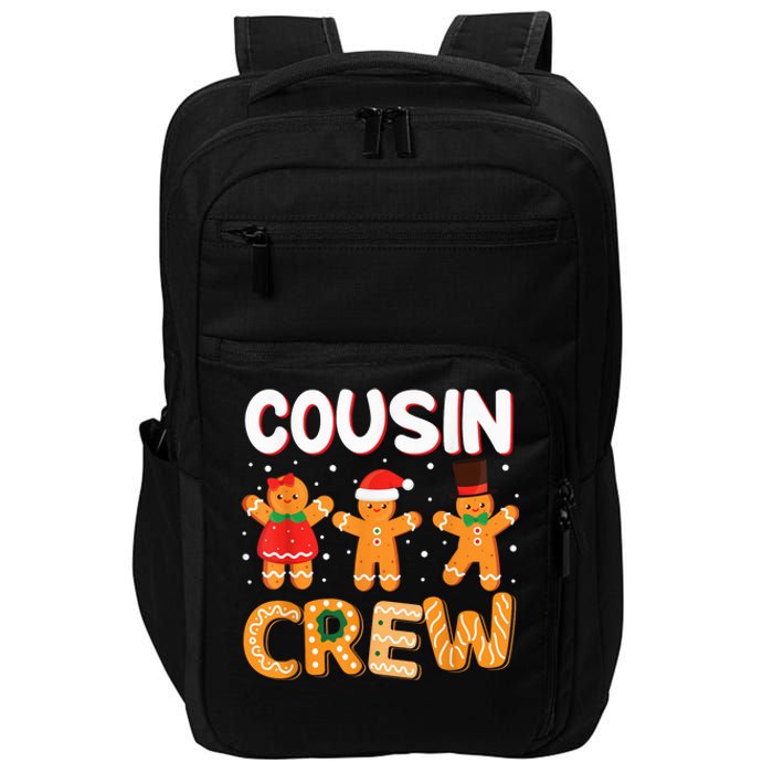 Cousin Crew Christmas Pajama Shirt Gingerbread Man Impact Tech Backpack