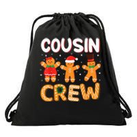 Cousin Crew Christmas Pajama Shirt Gingerbread Man Drawstring Bag