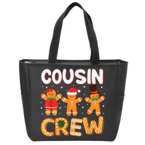 Cousin Crew Christmas Pajama Shirt Gingerbread Man Zip Tote Bag