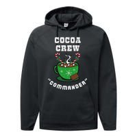 Cocoa Crew Commander Christmas Xmas Squad Picture Performance Fleece Hoodie