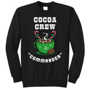 Cocoa Crew Commander Christmas Xmas Squad Picture Sweatshirt