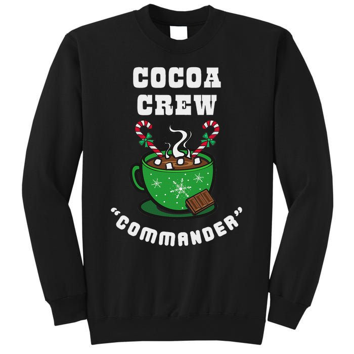 Cocoa Crew Commander Christmas Xmas Squad Picture Sweatshirt