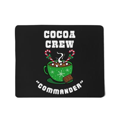 Cocoa Crew Commander Christmas Xmas Squad Picture Mousepad