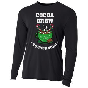 Cocoa Crew Commander Christmas Xmas Squad Picture Cooling Performance Long Sleeve Crew