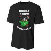 Cocoa Crew Commander Christmas Xmas Squad Picture Performance Sprint T-Shirt